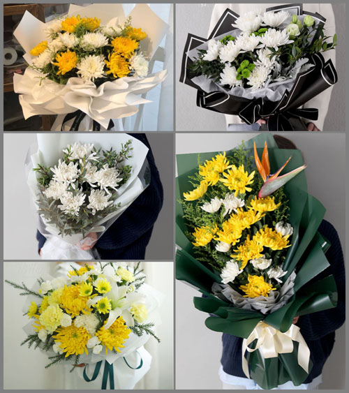 江苏连云港赣榆区班庄镇白事花束代送